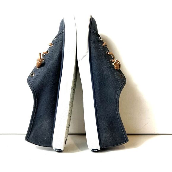 Sperry Top Sider Women Gray Comfort Casual Sneaker Size 8.5M Slip On Canvas Shoe - Picture 6 of 12